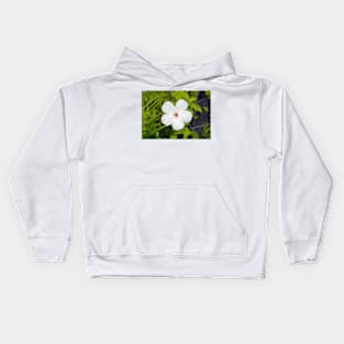 White Hibiscus Kids Hoodie